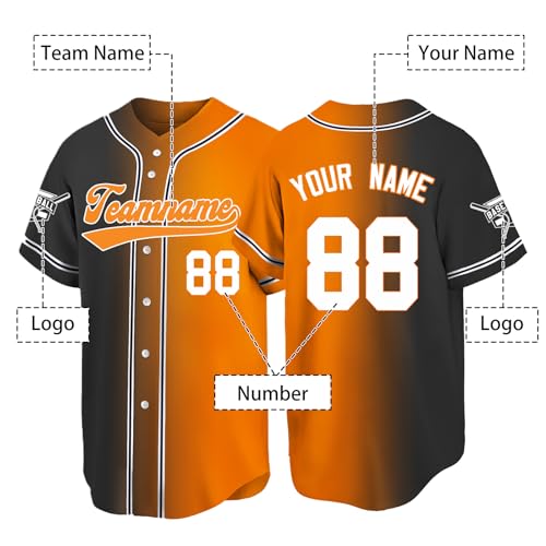 Custom Baseball Jersey Printed or Stitched, Customized Jersey miniatura 2