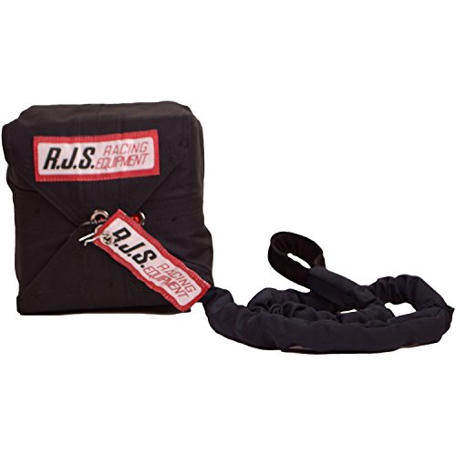 RJS Racing Equipment Men's Qualifier Chute with Nylon Bag and Pilot(Black, Free Size), 1 Pack