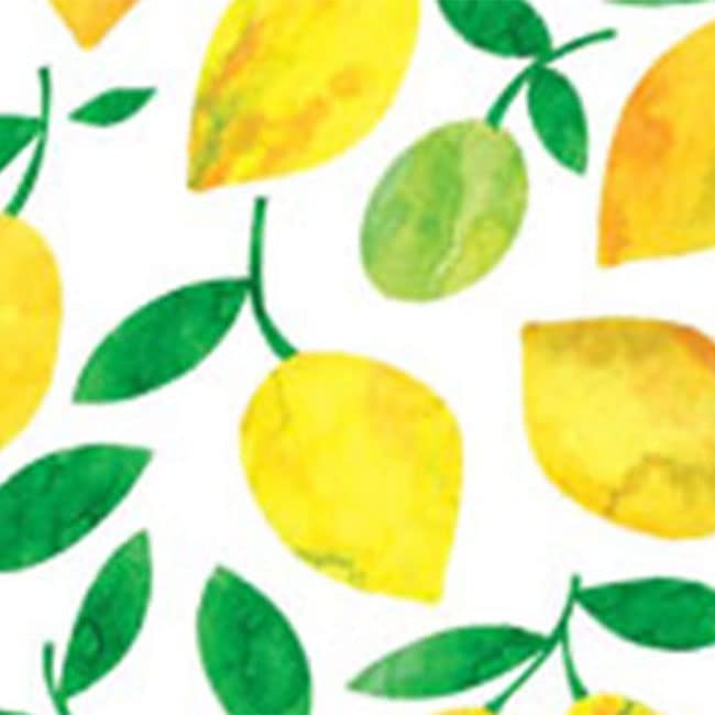 Lemon Lime Printed Tissue Paper 500 x 750mm 25 Sheets