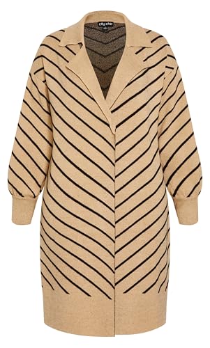 City Chic Women's Stripe Ivy Cardigan4