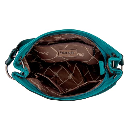 Image of Wrangler Hobo Bags for Women Vegan Leather Top Handle Shoulder Purses and Handbags