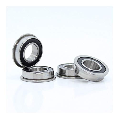 SUOFEILAIMU F689-2RS Flanged Ball Bearing 9x17x5mm Deep Groove Ball Bearing ABEC-1 Miniature Flanged Ball Bearings RF-1790DD (10 PCS)