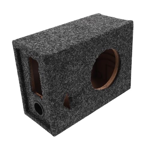 LEDMOMO カーオーディオ用ボックス頑丈設計対応ユニバーサル車載スピーカーエンクロージャーサブウーファーボックス多車種対応簡単取付