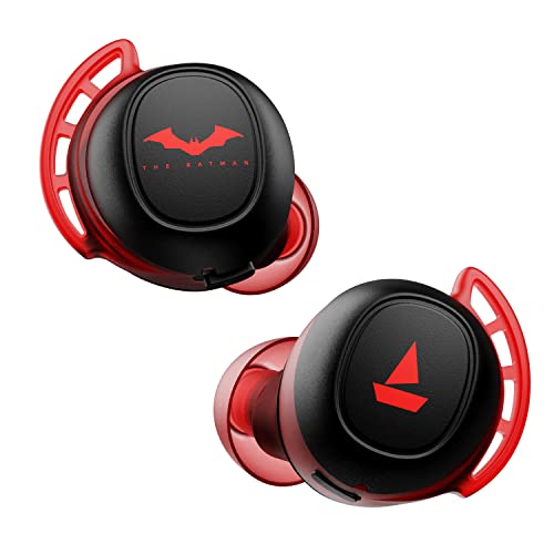 Image of Boat Airdopes 441 Pro The Batman Edition TWS Earbuds with Upto 150 Hours Playback, Signature Sound, IWP Technology, IPX7 & BT v5.0(Crusader Knight Black)