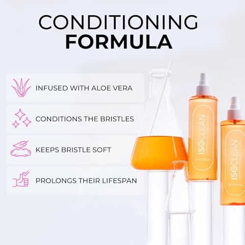 ISOCLEAN Professional Brush Cleaner 3 fl oz - Paradise - Makeup Brush Cleaner for Cosmetic Tools, Cleans Bristles, Scented No-Rinse Formula Dries in 60 Seconds, Vegan, Not Tested on Animals, Spray Top - Thumbnail 3
