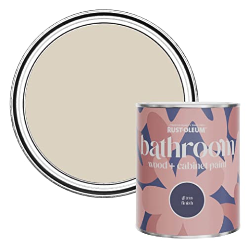 Rust-Oleum Light Brown Moisture Resistant Bathroom Wood and Cabinet Paint in Gloss Finish - Hessian 750ml
