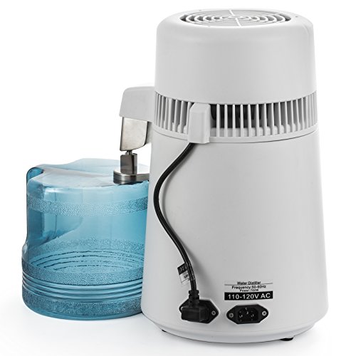 SmarketBuy 1.05 Gallon Water Distiller Home Countertop Water Distillation Purifier All Stainless Steel Internal Water Distillation Kit 110V - Thumbnail 4