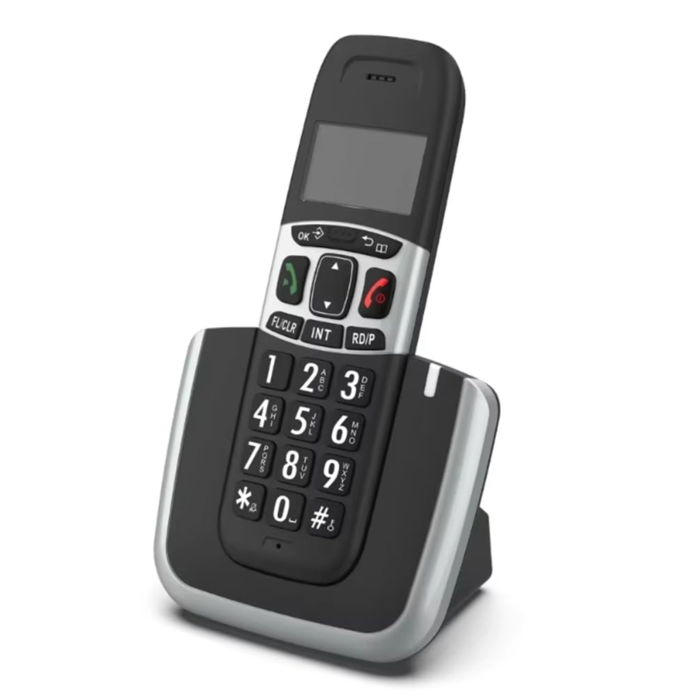 Telefono Fisso Vivavoce con Display del Chiamante, Memoria Wireless per Casa, Ufficio, Scuola, Ufficio Commerciale, Spina UE