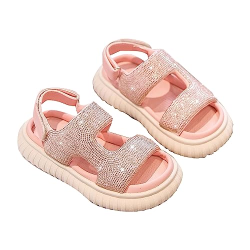 Girls Sandals Glitter Straps Princess Shoes Toddler Baby Girls Summer Open Toe Dress Sandals
