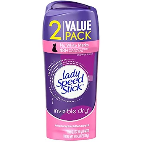 Lady Speed Stick Invisible Dry Antiperspirant/Deordorant, Shower Fresh, 2.3 Ounce (Pack of 2) Cover