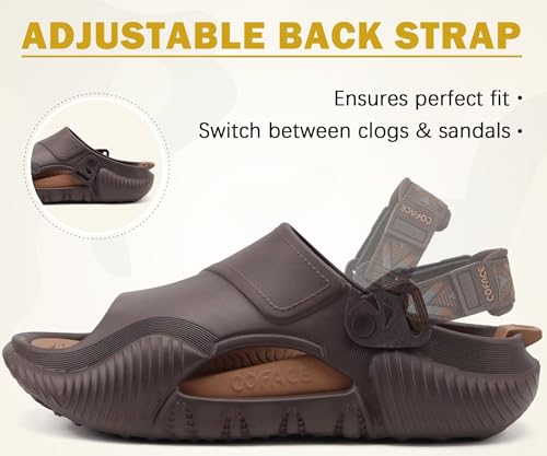 Image of COFACE Mens Orthotic Clogs Orthopedic Mules for Men Recovery Sandals Man Plantar Fasciitis Summer Casual Size 7-15