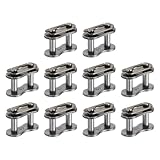 QUARKZMAN 10 Stück #40 Kettenverbindungsglieder 16.2mm Teilung Kohlenstoffstahl Rollenkette Verbindungsglieder Ersatz Für Bike Bicycle Go Kart