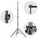 EMART 2,6m Light Stand, Lichtstativ aus Aluminiumlegierung, Lampenstativ mit 1/4-Gewinde, Geeignet für Fotolampen, Softboxen, Softschirme, Sportkameras und Andere Studioausrüstung