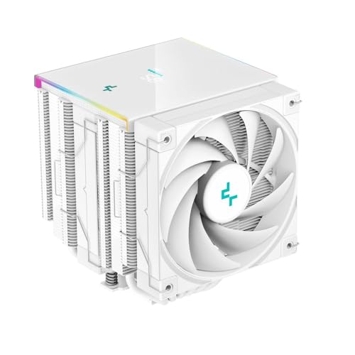 Image of Deepcool AK620 DIGITAL WH 120mm CPU Cooler /CPU Fan - White | Support Intel - LGA2066 /2011-v3 /2011 /1700 /1200 /1151 /1150 /1155 & AMD - AM5 /AM4 - R-AK620-WHADMN-G