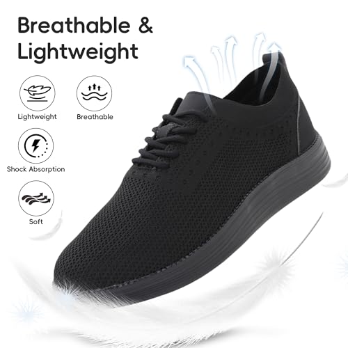 Mens Oxford Shoes, Comfortable Breathable Mesh Upper Fashion Dress Tennis Walking Sneakers Casual Lightweight Shoes for Men3