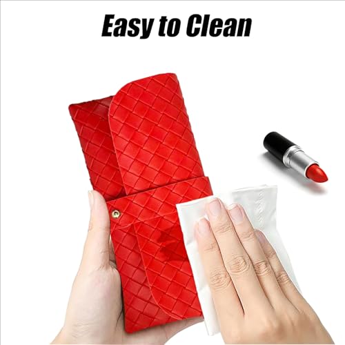 Image of Glasses storage bag Travel sunglasses myopia glasses storage bag Fashion leather storage bag