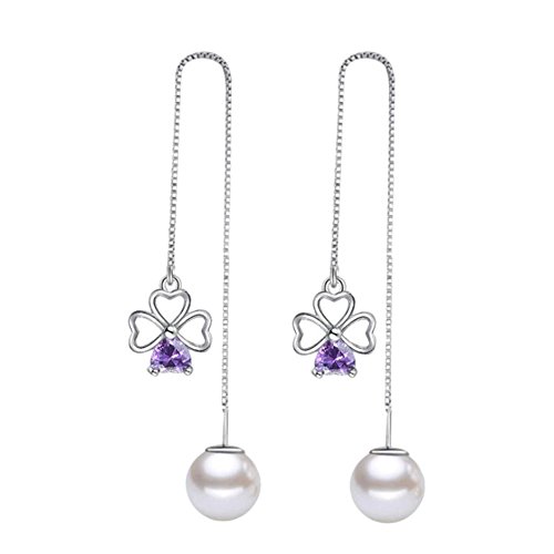 Leisial Amore Orecchini Zirconi a Forma di Cuore