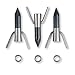 TIGER ARCHERY 3PK/6PK Bowfishing arrow tips with barbed assembly and lock washer ring (6pcs)