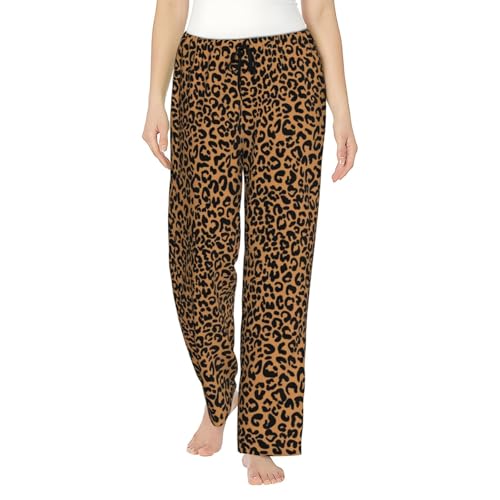 Kuilepa Leopard Print Pajamas Pants For Women Comfy Loose Pants