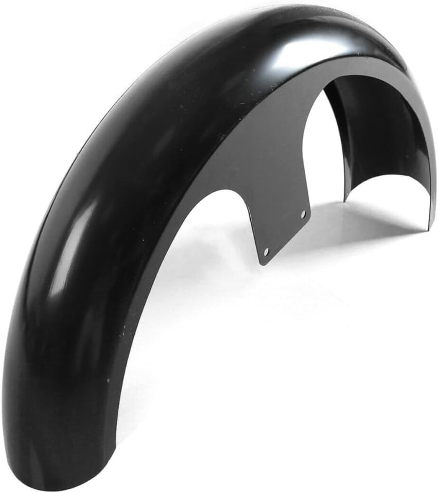 Fender Guardabarros Quarter Panel Front Side Unpainted Black Steel 1-Pc Pre-Drilled-Mounting Holes U2WFFFHBTSRGF Compatible with Harley Davidson
