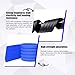 HZEL Car Rear Bumper Protector, Anti-Scratch Non-Slip Vehicle Bumper Trim Cover Protection Strip, Self Adhesive Automotive Trunk Exterior Guard Accessories, Universal for SUV RV Truck (Blue)