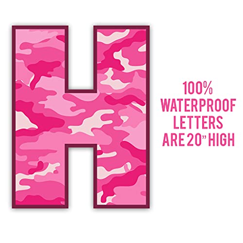 Victorystore Lawn Decorations: Happy Birthday Camouflage Yard Letters, Pink Camo With 26 Short Stakes #TOP1
