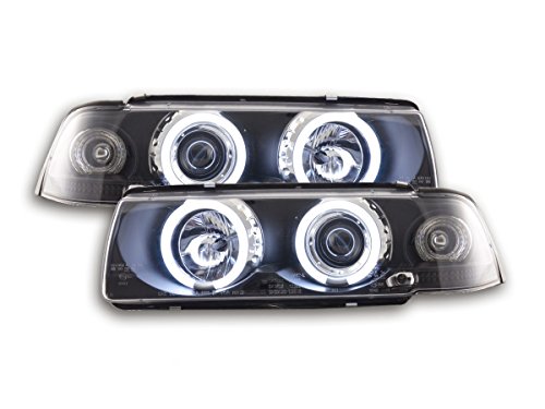 Faros CCFL black Angel Eye con acabado técnico y alta resistencia exterior