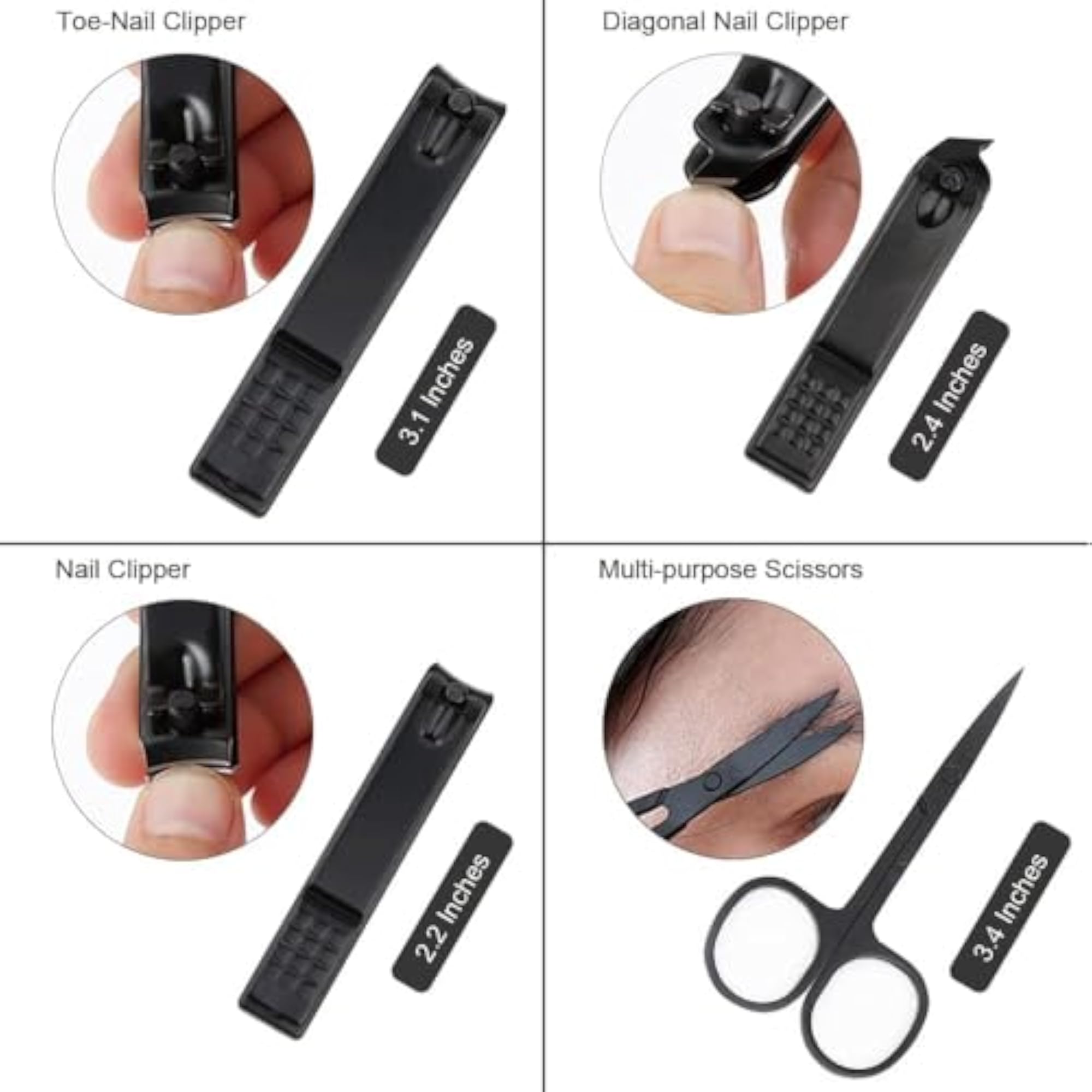 12-in-1 Stainless Steel Manicure Pedicure Kit