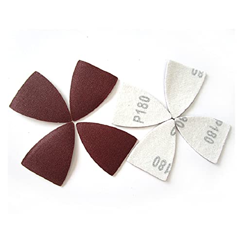 Polierschlafpapier Kit. 50 stücke Sandpapier Dreieckiges Sandpapier 38 * 52mm Aluminiumoxidhaken Zirkulation Sandpapier Schleifscheibe (Grit : 60) Cover
