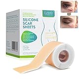 Scar Away Silicone Scar Sheets (1.6” x 60”), Keloid Bump Removal, Silicone Scar Tape, Removal...
