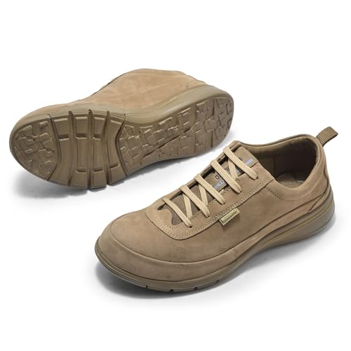Image of Woodland Men's Paris Khaki Leather Closed Shoe-7 UK (GC 3236119)