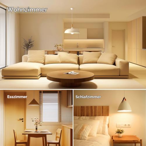 Linkind Extrem-helle LED Lampe E27, 13,5W (ersetzt 100W), 1521 Lumen, 2700K Warmweiß, A60 Edison-form, 220°, matt, 3 Stück – Ansicht 8