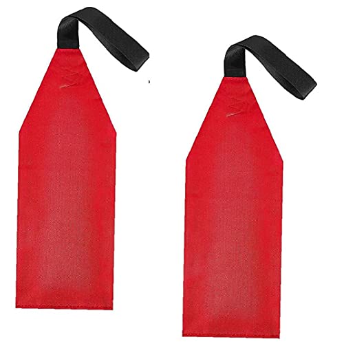 Kayak Safety Flag Lightweight and Foldable SUP Towing Canoe Travel Red Warning Flag Without Reflective Strips Boat Accessories 1Pair,for Towing Kayaks, Canoes, Cars, Bicycles and Boats