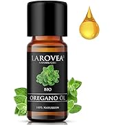 LAROVEA Oregano Öl Bio 10ml - Wilder Majoran - echter Dost, Oreganum, Origanum Vulgaris, Carvacro...