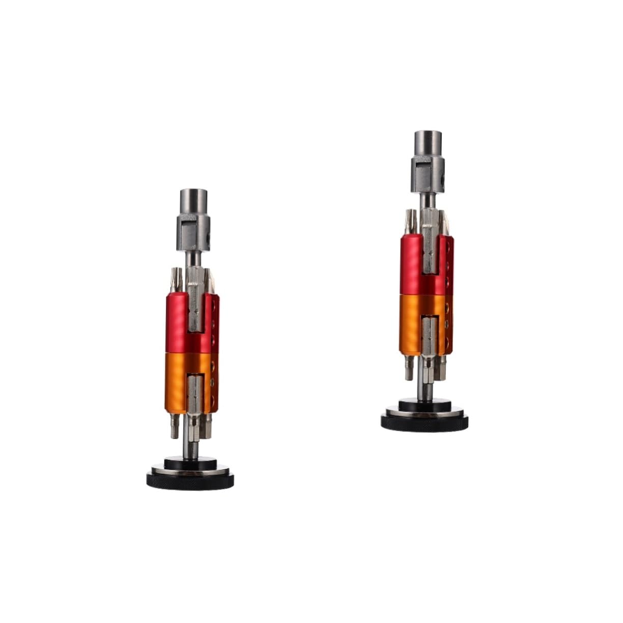 BESPORTBLE 2 Pz Strumenti per La Riparazione Kit Cacciavite a Cricchetto Cacciavite a Cricchetto per Bici Mini Cacciavite a Punta Mini Bici Ruotare Gruppo Tondo Precisione Lega di Alluminio