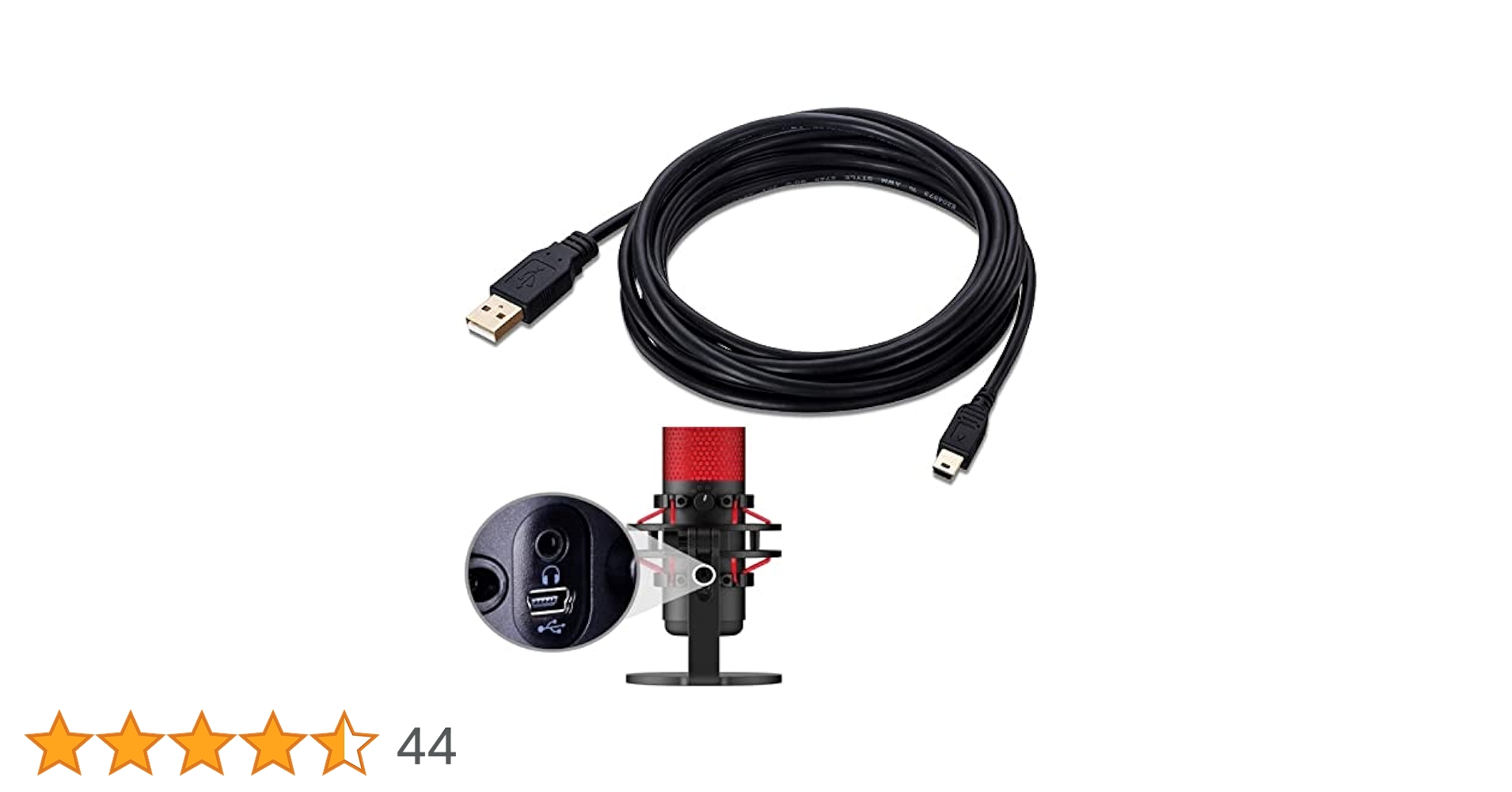 HyperX QuadCast USBケーブル付き Amazon.com: TODOO USB Cable Charger Cord Compatible for