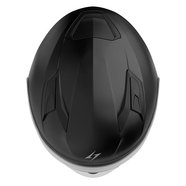 Szczękowy kask motocyklowy STORMER Spin-Evo Black Matt, norma ECE 22.06) z blendą przeciwsłoneczną i przystosowaniem do montażu interkomu Bluetooth