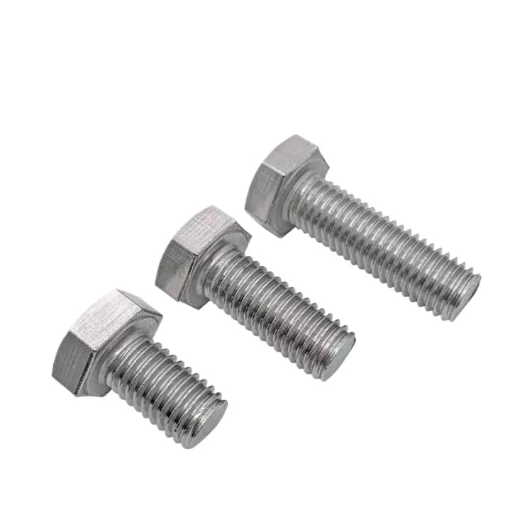 SS316 Stainless Steel Hexagon Bolt Hex Head Cap Screws 1/4 5/16 3/8 7/16 1/2 5/8 (10,UNC 7/16-14 x 3/4)