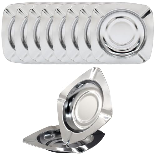 Verkelly 10 Pcs Stainless Steel Ashtray Review: A Budget-Friendly Option?