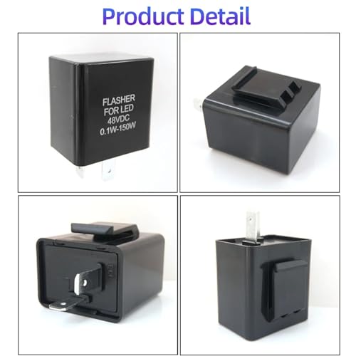 Relais clignotant pour LED moto corrige le clignotement rapide 32V-72V - 4