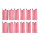 COM-FORT HOUSE- Vela de mesa Rosa - Pack velas de 48 Unidades -...