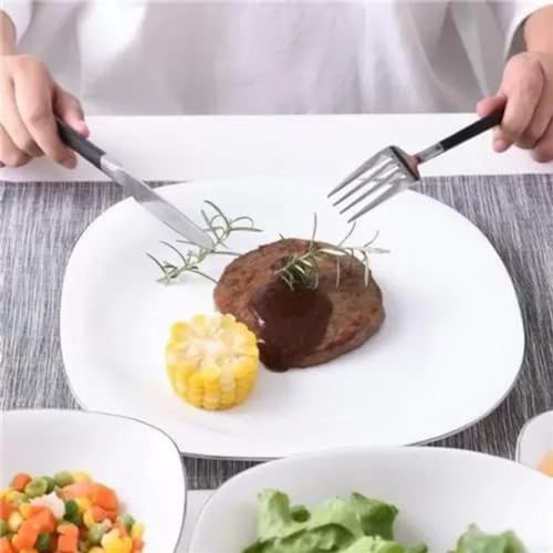 Kit 6 Pratos Quadrado Branco Opaline 26cm Conjunto Prato Raso Opalino Para Mesa Jogo De Jantar