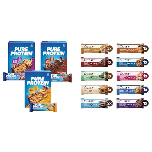Pure Protein Bars Variety Pack con 30 Barras de Proteína miniatura 1