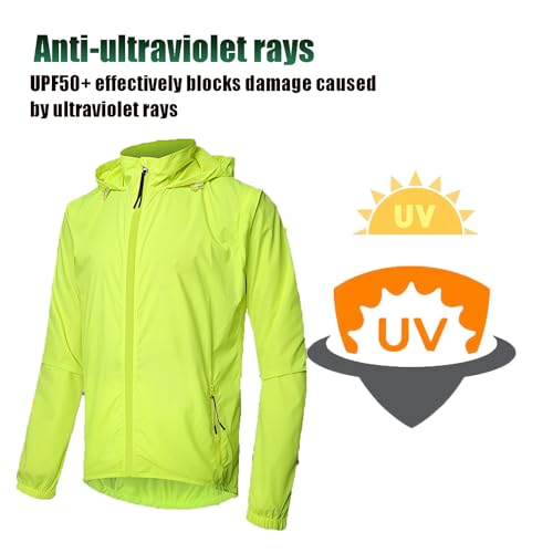 Chaqueta rompeviento con capucha para ciclismo hombre miniatura 3