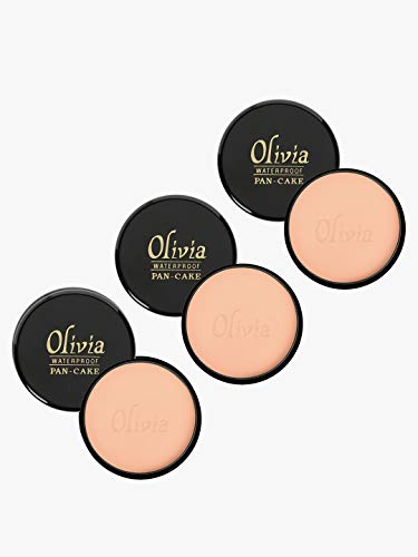 Image of Olivia Concealer Stick 100% Waterproof Pan Cake Almond Dust Makeup Concealer 25g, Shade No.26 - Pack Of 3 Matte finish Almond Dust 25g