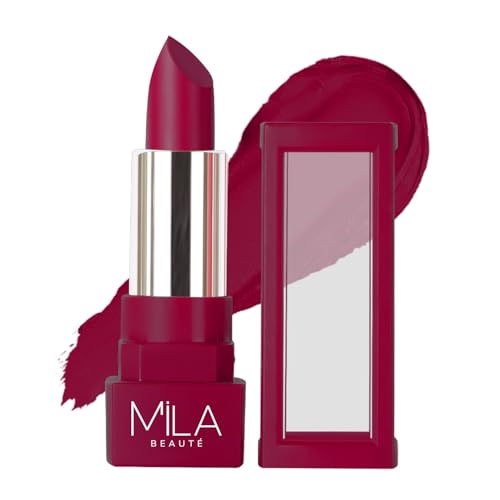 Image of MILA BEAUTE Matte Lipstick | Highly Pigmented & Lightweight Formula | Matte Finish | Gives Full Coverage | Shade -