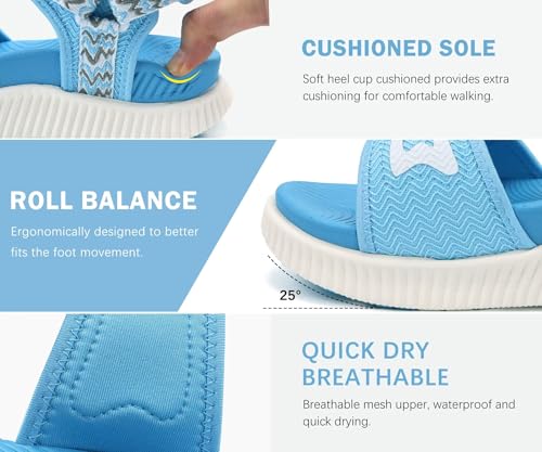 Image of KuaiLu Womens Orthopedic Recovery Walking Arch Support Sandals Cushion Foam