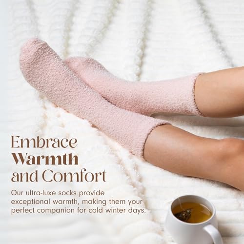Image of Unboxme Gifts Warm & Cozy Ultra-Luxe Cloud Fuzzy Socks, Gifts for Women