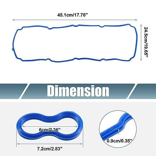 Image of uxcell 2 Set Blue Engine Valve Cover Gaskets Seals for Dodge for Ram 1500 2003-2009