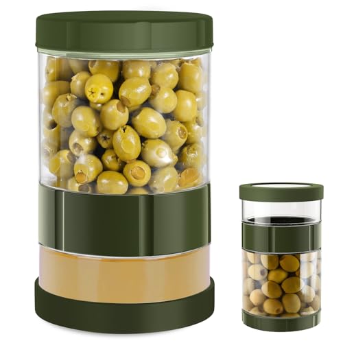 PORFOYO Tarro de pepino invertido de 1,5 l – Tarro de cristal con colador, vidrio fermentado y pepinillos recipiente con separador de zumo, recipiente para pepinos y pepinos a prueba de fugas, para